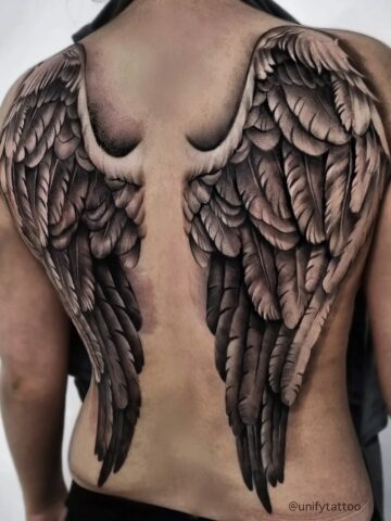 Angel Wings Back Tattoo Ideas
