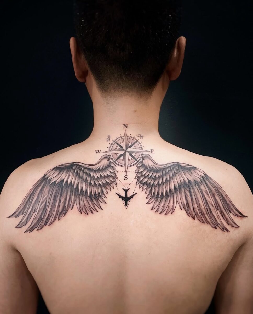 50+ Stunning Angel Wings Back Tattoo Ideas for a Bold Statement - SavePini