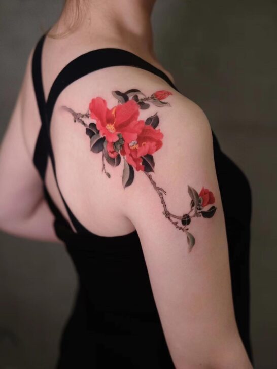 Beautiful Shoulder Tattoos for Women