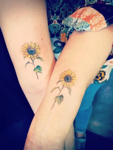 Beautiful Sunflower Tattoo Ideas