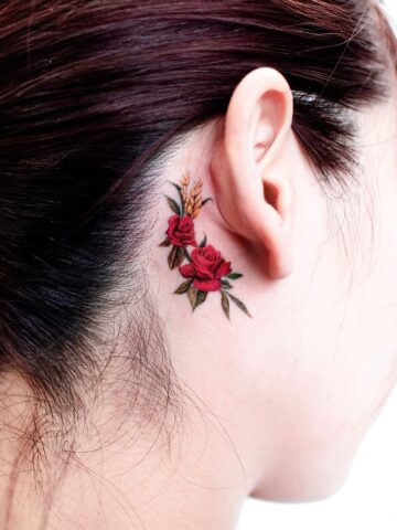 Behind the Ear Tattoo Ideas