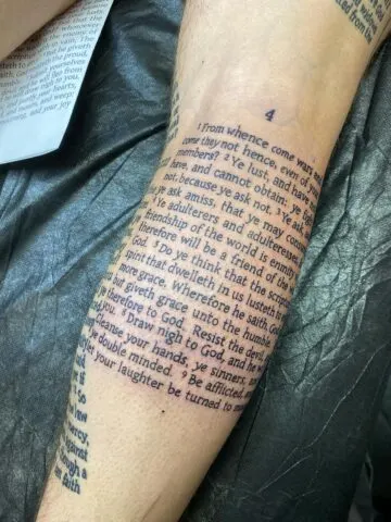 Bible Verse Tattoos for Men