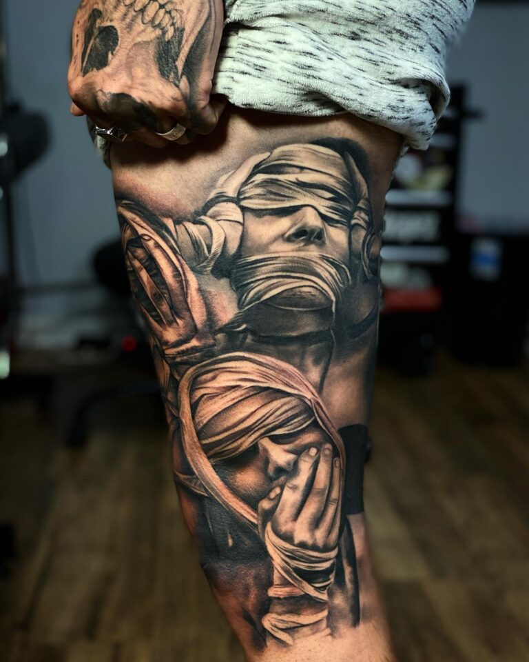 40+ Bold Thigh Tattoos for Men Every Guy Should See — free download