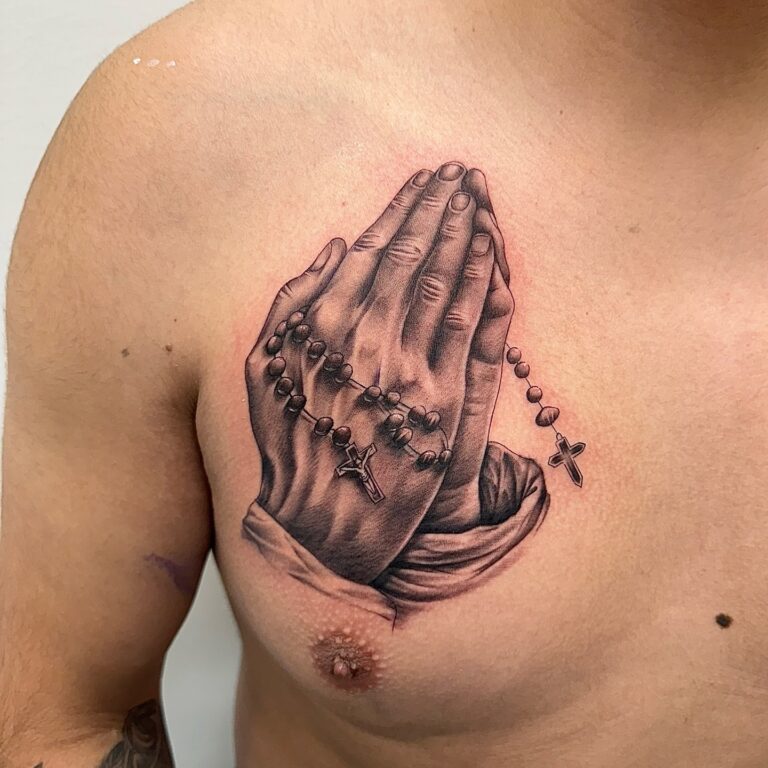 60+ Praying Hands Tattoo Designs for Faith and Strength