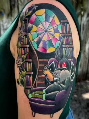 Library Tattoo Ideas