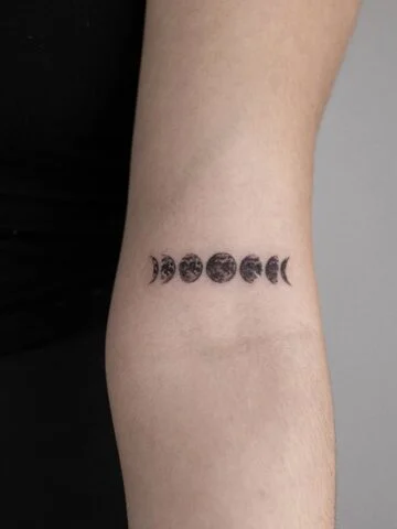 Moon Phases Tattoo Designs