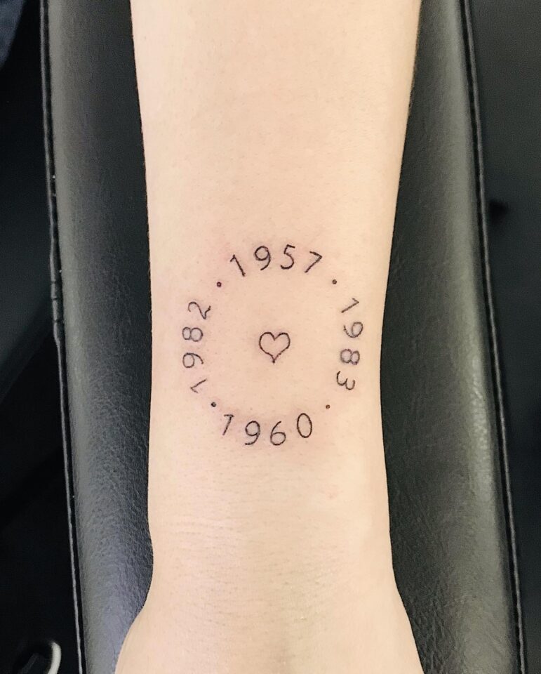 50+ Date Tattoo Ideas to Celebrate Life's Journey