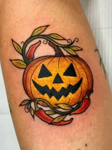pumpkin tattoo designs