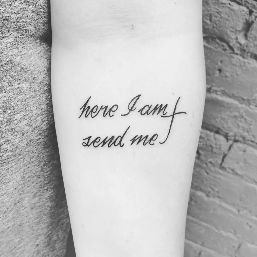 Here Am I Send Me Tattoo Orangetattooshop Here Am I Send Me Tattoo Orangetattooshop