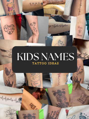 Kids Names tattoo ideas