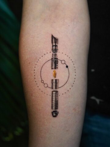 Lightsaber Tattoo Ideas