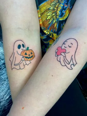 Matching Ghost Tattoos