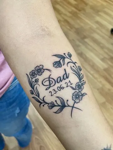 Memorial Tattoos for Dad