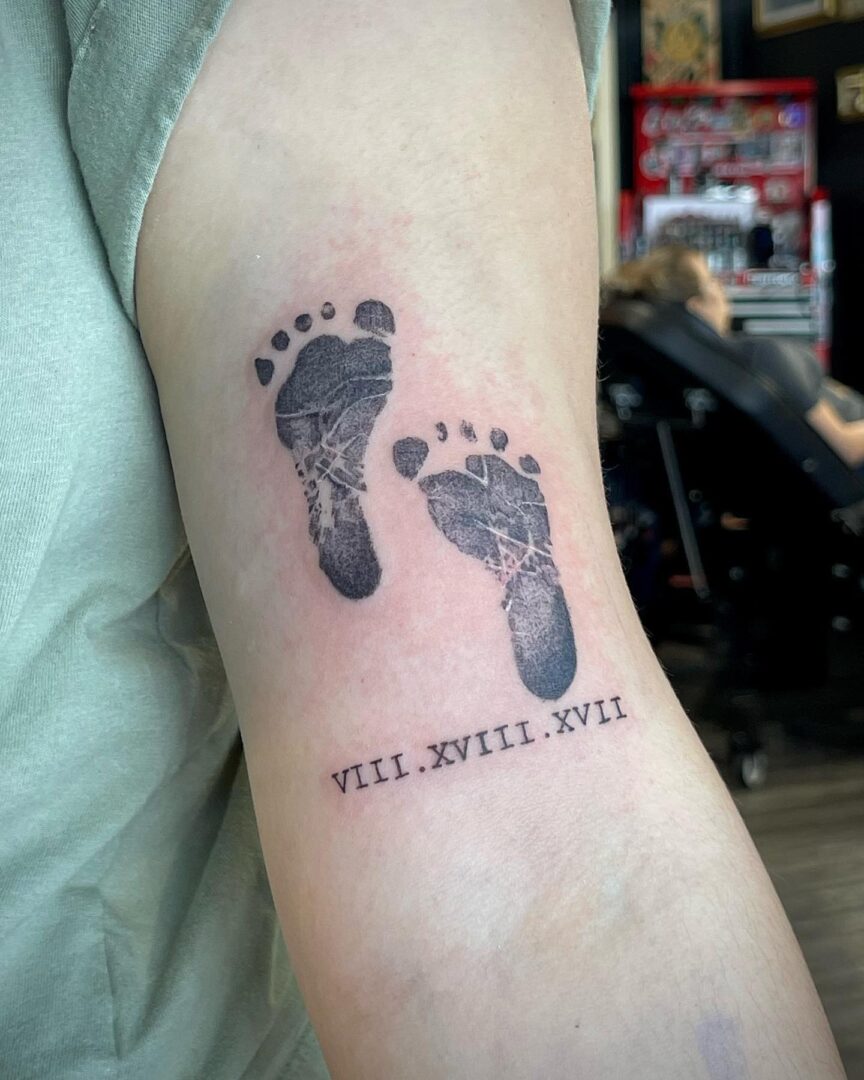 55+ Adorable Baby Feet Tattoo Idea Inspirations