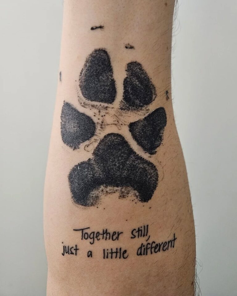 40+ Heartfelt Paw Print Tattoo Ideas Inspirations