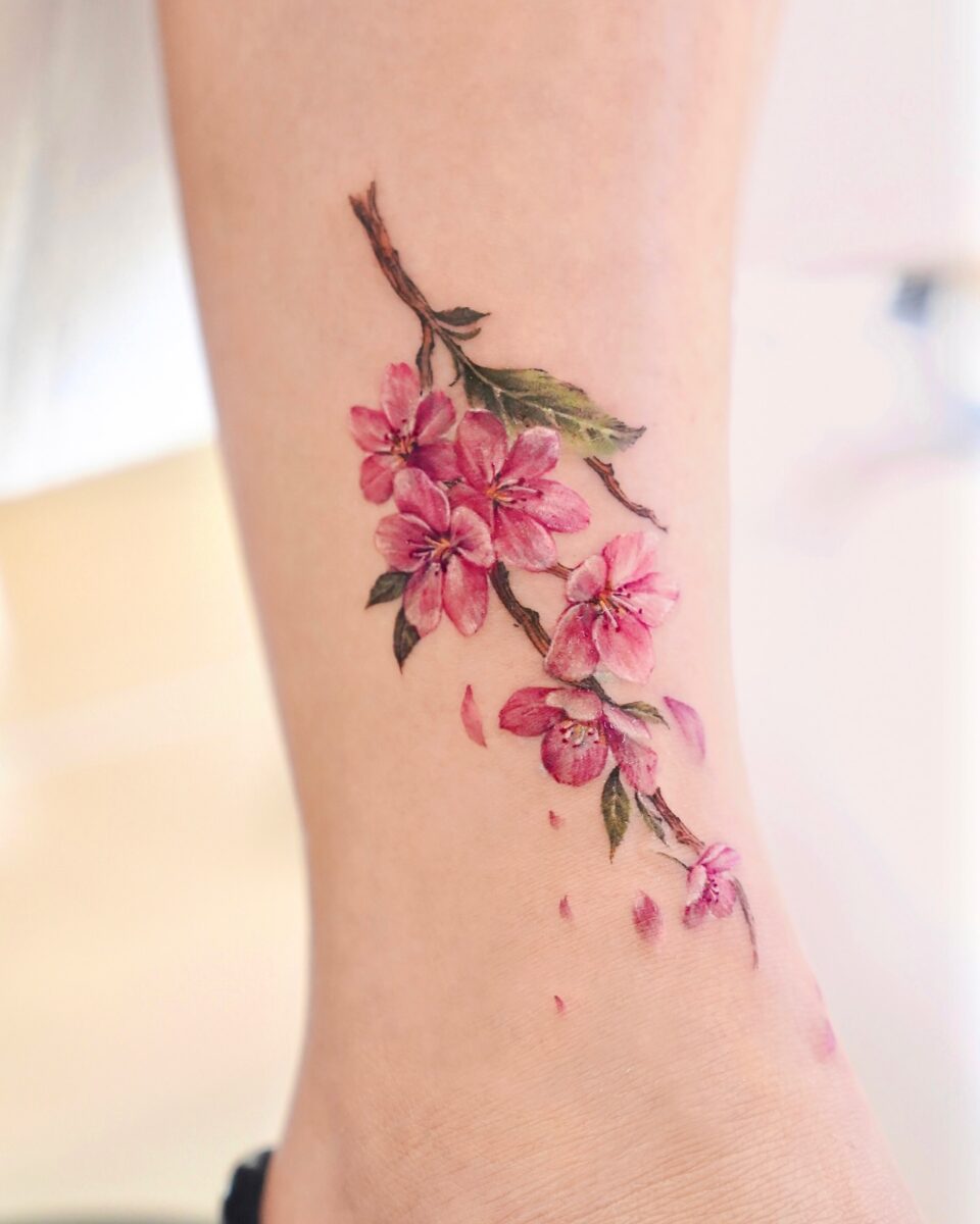 75+ Stunning Cherry Blossom Tattoo Ideas with Meaning