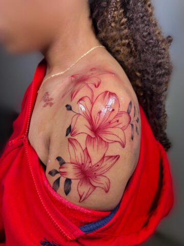 Shoulder Flower Tattoo Ideas
