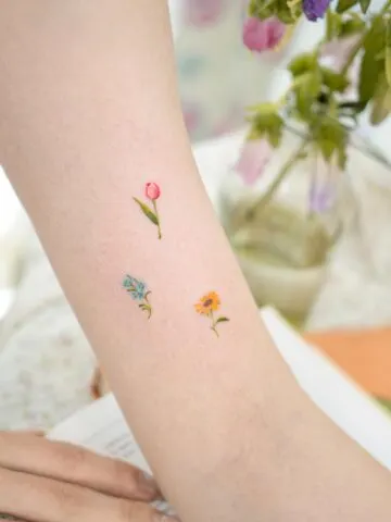 Tiny Flower Tattoos