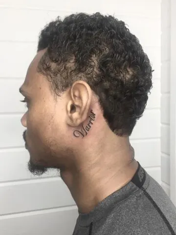 Behind the Ear Tattoo Ideas for Men