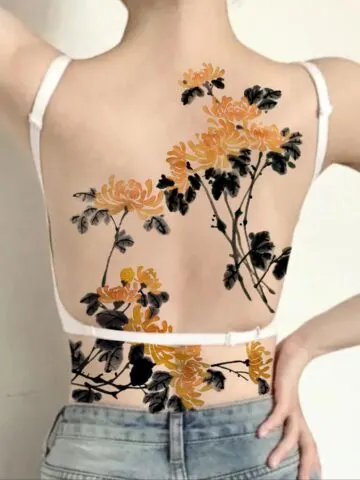 Feminine Back Tattoos