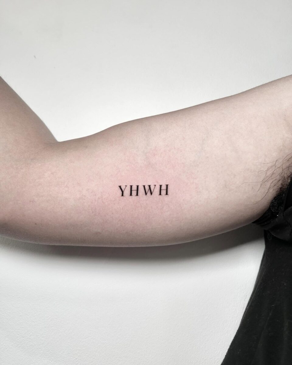30+ Unique & Inspiring YHWH Tattoo Design Ideas